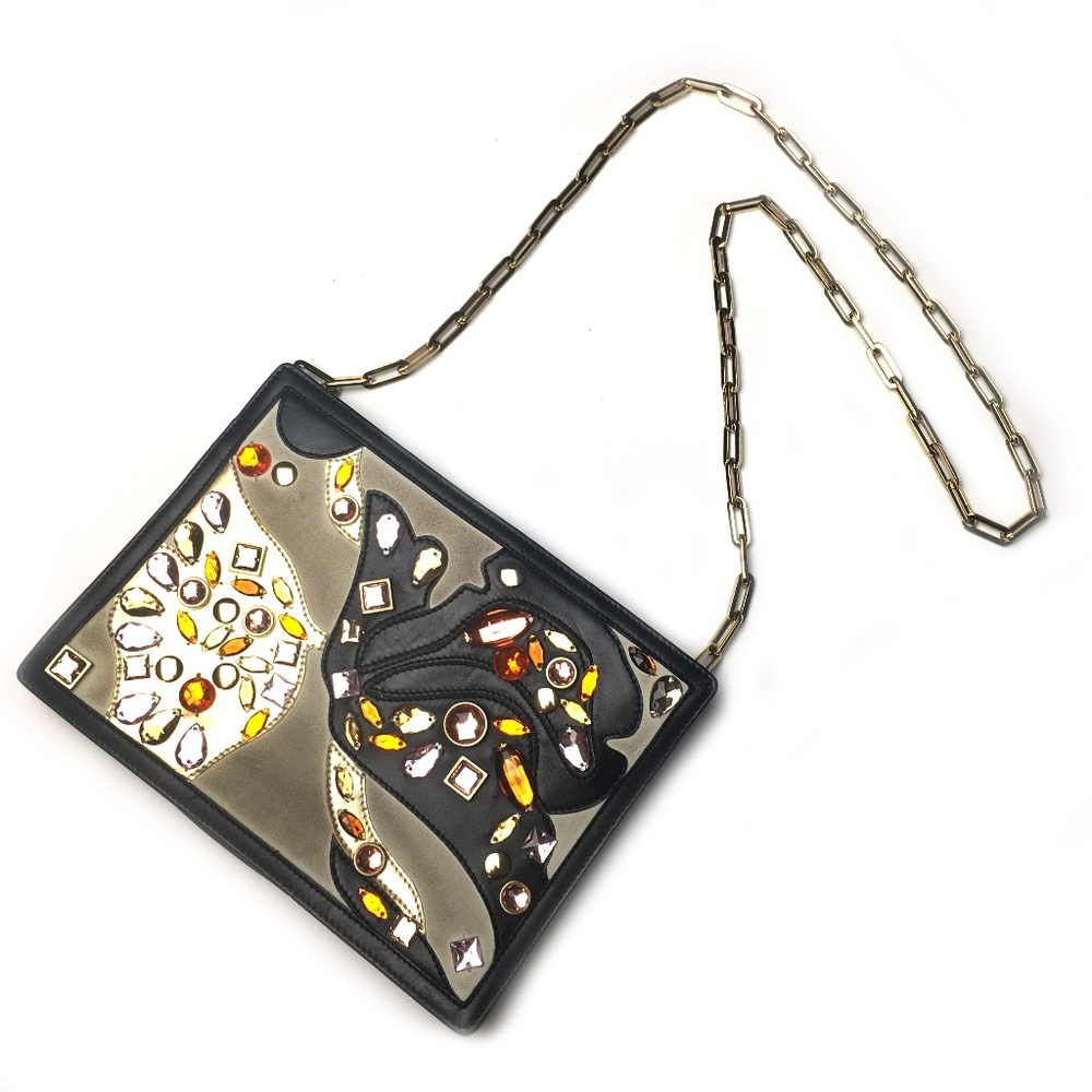 Gucci by Tom Ford rare black embellished clutch